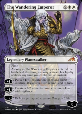 🔥 The Wandering Emperor Kamigawa- Neon Dynasty Alternate Art
